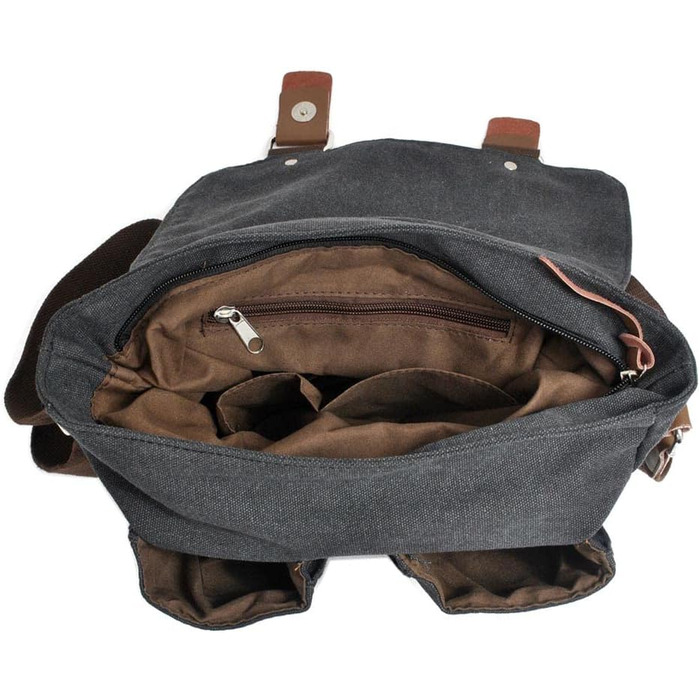 Сумка Neuleben для камери на плечі, вінтажний стиль, зелений/коричневий канвас