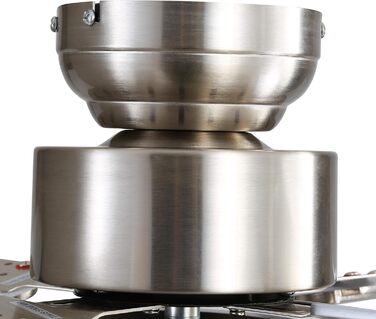 Стеляний вентилятор FINXIN з LED-лампою 132/122 см для спальні, вітальні, їдальні. В комплекті: мотор, пульт керування. (132 см, 5 лопатей) (Брашований нікель, 122 см, 4 лопаті)