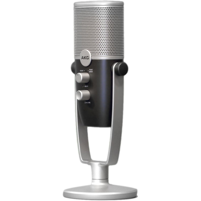 AKG Ara USB-C конденсаторний мікрофон для подкастів, відео, геймінгу та стрімінгу, синьо-сріблястий