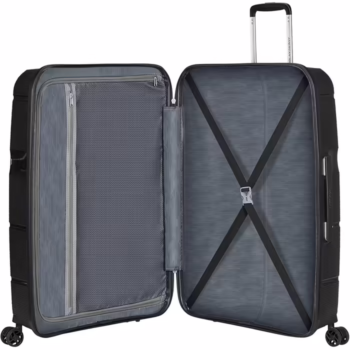 Валіза American Tourister Linex Spinner L 76 см, 102 л, чорна, для подорожей