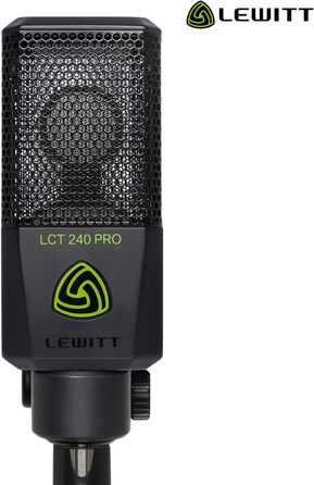 Конденсаторний мікрофон LCT 240 PRO XLR для вокалу, інструментів, подкастів та стрімінгу - професійний звук. У комплекті: мікрофонна стійка, поп-фільтр, кейс
