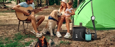 Портативний туристичний душ для кемпінгу та авто з акумулятором 6000 мАг