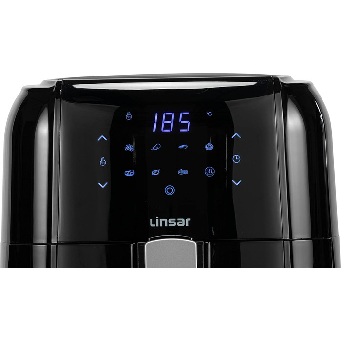 Фритюрниця Linsar з гарячим повітрям, 1.5 л, з таймером, регулюванням температури та автовимкненням, 1000 Вт