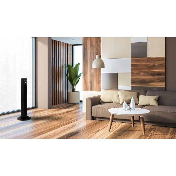 Колонний вентилятор EBERG AIRO85 XXL: безшумний підлоговий обдув з LED-дисплеєм та пультом керування