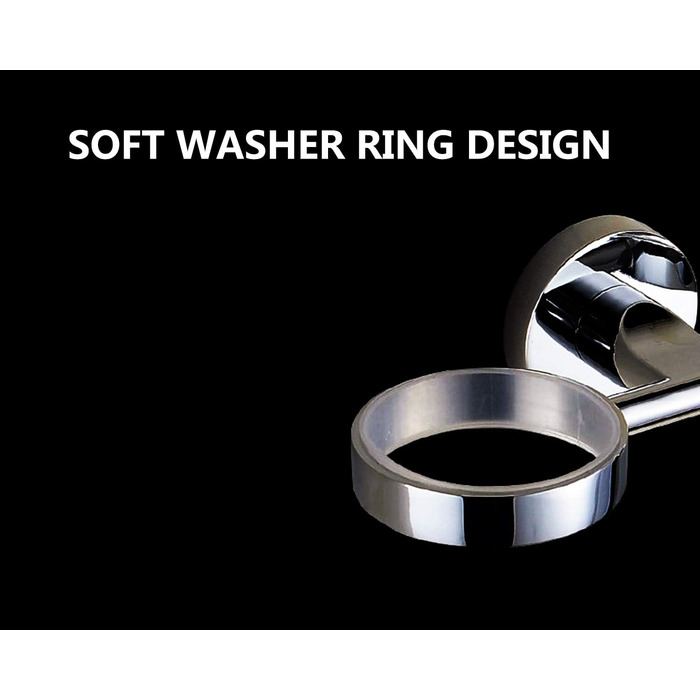 Double-Walled Glass Holder Toothbrush Holder Stainless Steel Double Wall Holder with 2 Glass Cups
