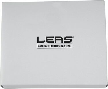 LEAS Women's and Men's Exchange with Outer Strap in Portrait Format, Genuine Leather, Black Special Edition