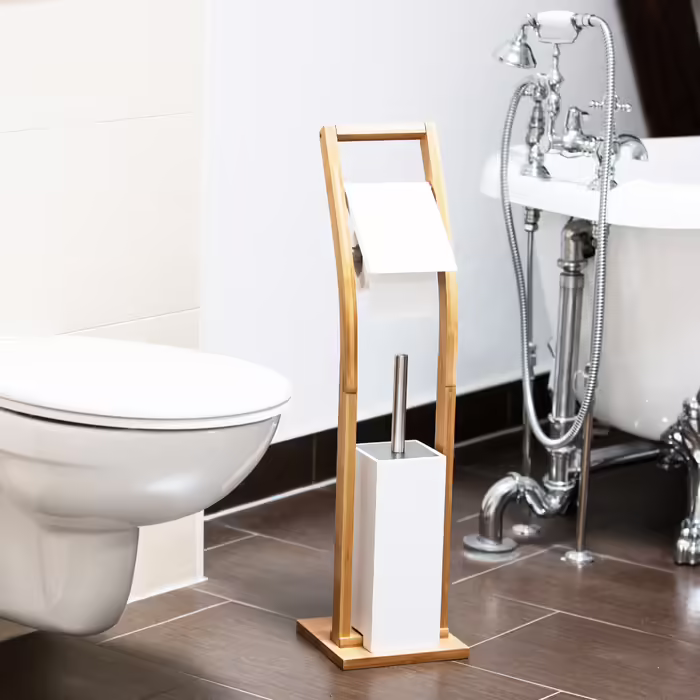 Relaxdays Toilet Set Bamboo