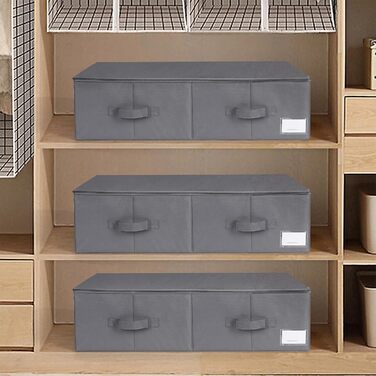 Комод-органайзер для постільної білизни Lannvan (2 шт.), 70x41x18 см, бежевий/сірий