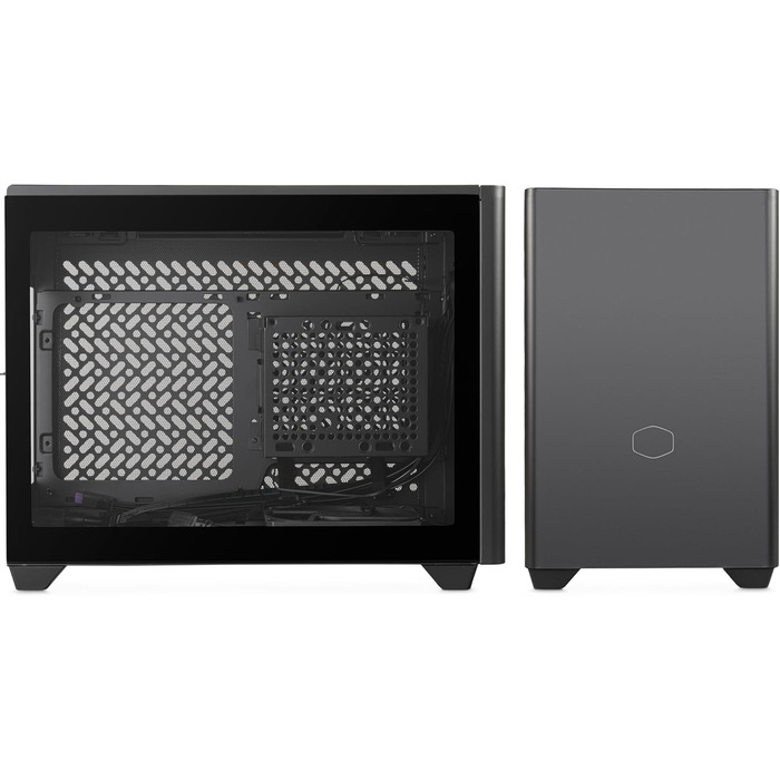 Корпус Mini-ITX Cooler Master NR200P V2 білий: скло, вертикальне розташування GPU, PCIe 4.0, USB 3.2 Gen 2x2, 120 мм вентилятор