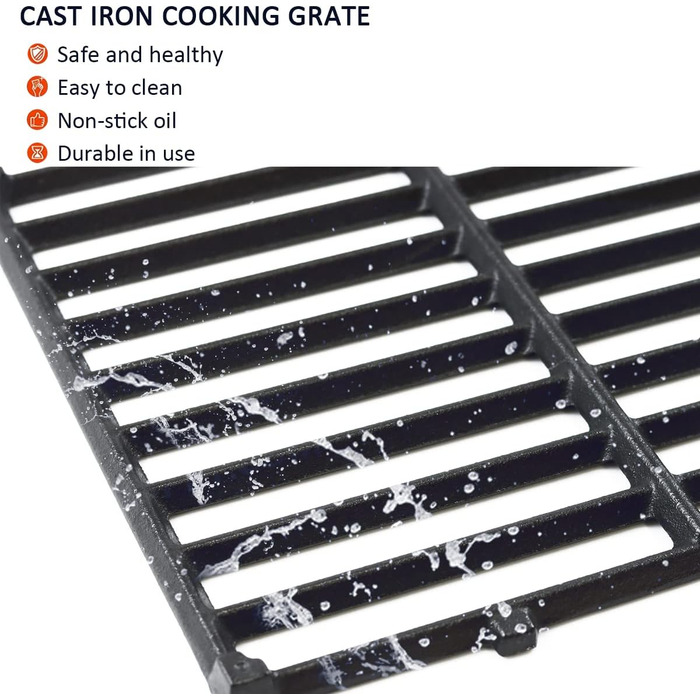 Решітка-гриль чавунна для газових грилів Weber Spirit I & II 200, Spirit E-210, E-220, S-210, S-220 (замінна, сумісна з 7637)