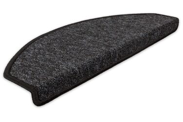 Сходинкові килимки Kettelservice-Metzker Imago: набір з 15 штук, антиковзаючі, з фетровою підкладкою (антрацит)