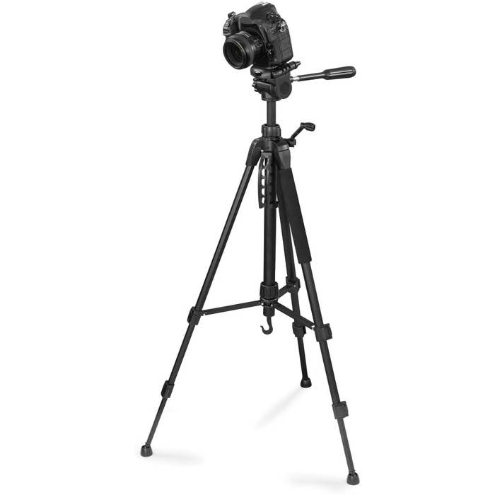 Триподальний штатив для камери та смартфона Hama Action 153 3D, регульована висота 60-153 см, 3-позиційна головка, чорний
