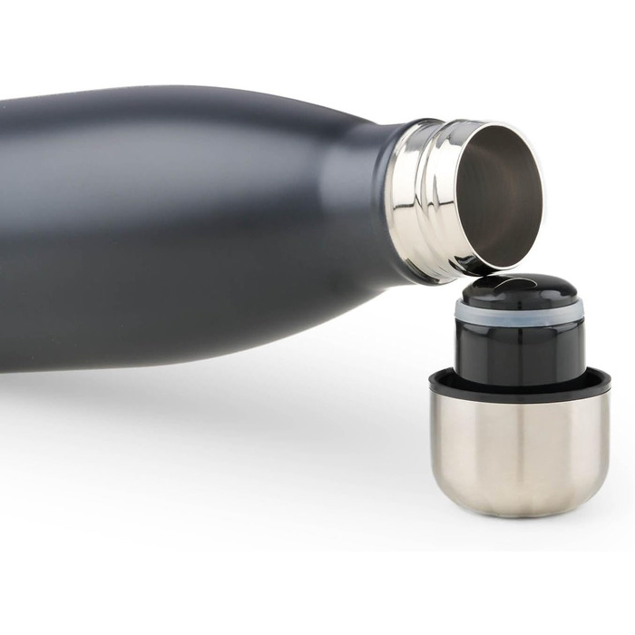 Фляга Blumtal з нержавіючої сталі - ізольована, без BPA, для холодних та теплих напоїв, 350 мл, блакитний колір