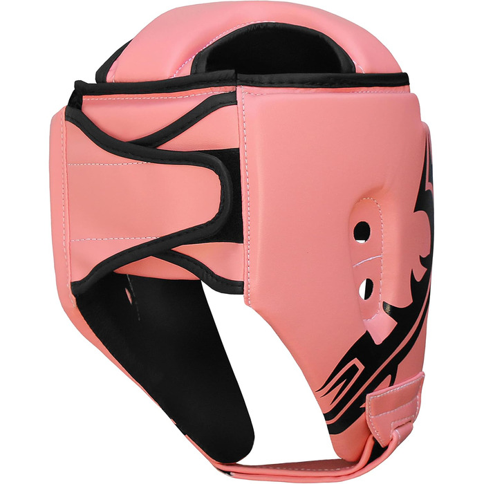 Farabi Boxing Head Guard - Martial Arts Face Protector for MMA, Muay Thai, Kickboxing, Karate, Taekwondo, BJJ - Pink, Medium