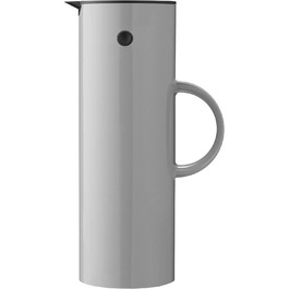 Термос Stelton EM77 - 1 літр, сірий | Зберігає тепло та холод, з скляною вставкою, для чаю та кави, вінтажний дизайн