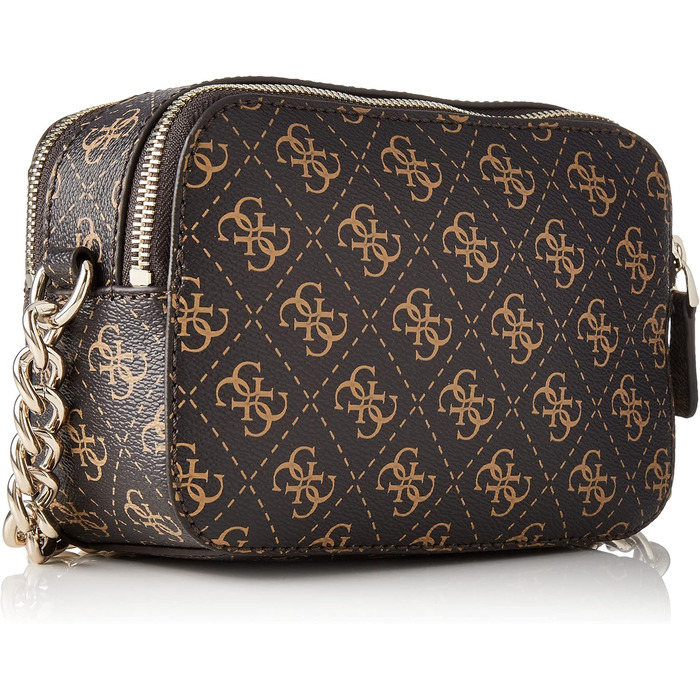 Сумка через плече GUESS Noelle жіноча коричнева - оригінал