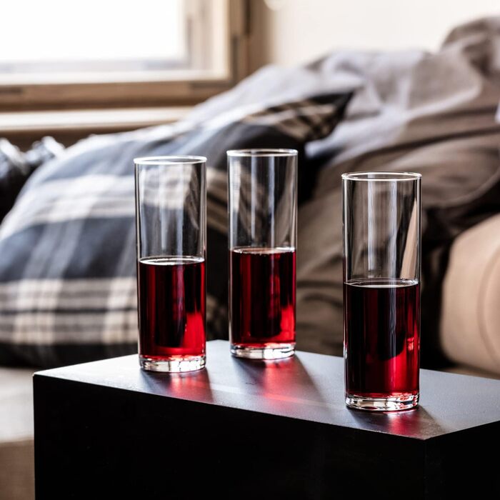 Krosno Beverages Glass Water Glasses | 12-Piece Set | 200 ml | Pure Collection | Perfect for Home, Restaurants, and Parties and Events | Dishwasher Safe