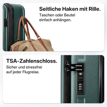 Чемодан розкладний хардлайнер з верхньою відкривачкою, компресійним ременем та додатковим простором | Зносостійкий, еластичний, стійкий до подряпин, легкий (XL, 80 см, темно-зелений)