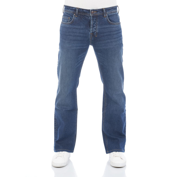 Джинси чоловічі LTB Stretch Timor Bootcut сині/чорні, розміри 28-40, Magne Wash (54329)