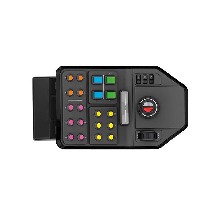 Набір для фермерських симуляторів Logitech G Saitek: кермо, панель керування, педалі газу та гальма, 900° оберт, 38+ кнопок, USB, PC/Mac, чорний