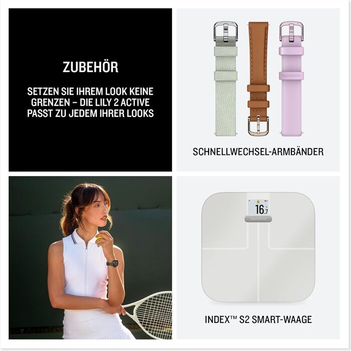 Розумний годинник Garmin Lily 2 Active 38mm Bone & Lunargold: GPS, 30+ спортивні додатки, 9 днів роботи, Garmin Pay