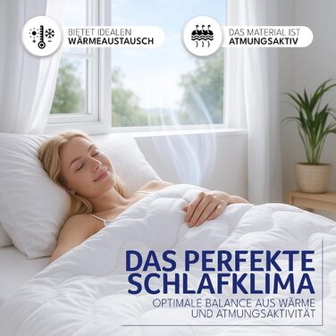 Ковдра Gentle North 155x220 - 4-сезонна ковдра для алергіків, м'яка та пухнаста, 155 x 220 см, придатна для прання при 60°C