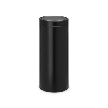 Сміттєвий відер Brabantia Touch Bin з виймаю одним пластиковим контейнером, 30 л, чорний (Schiere Freude)