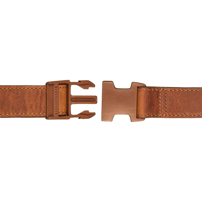 STILORD 'Pino' Елегантна поясна/грудна сумка з натуральної шкіри для жінок та чоловіків. Компактна, вінтажна, в стилі 'Pino', колір: кара-коньяк