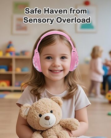 Навушники шумоізоляційні для дітей ZOHAN 030, 3-18 років, для дітей з аутизмом, для школи та концертів, рожевий єдиноріг