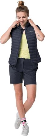 Жилет Jack Wolfskin W VEST для жінок, вітронепроникний, степ, колір Night Blue, розмір M