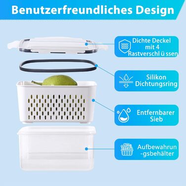 50 великих контейнерів для зберігання з кришкою, герметичні | Без BPA | Складаються | Контейнери для кухні для приготування їжі | Безпечні для морозильної камери та мікрохвильової печі | 25 контейнерів + 25 кришок | Герметичний дизайн (5 шт. контейнери дл