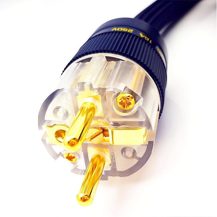 Аудіокабель живлення WAudio 10AWG Hi-Fi для електроніки, роз'єми Schuko та IEC, 2м