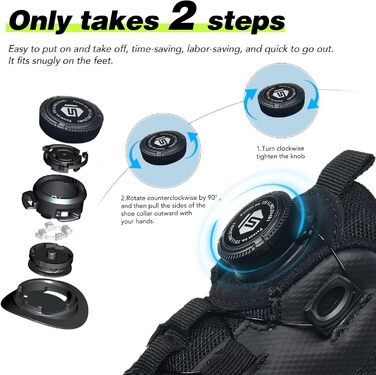 Черевики робочі чоловічі ISOOUS S3S, водонепроникні, ESD, з протиковзким покриттям, сталевий підносок (40 EU, чорний/зелений)