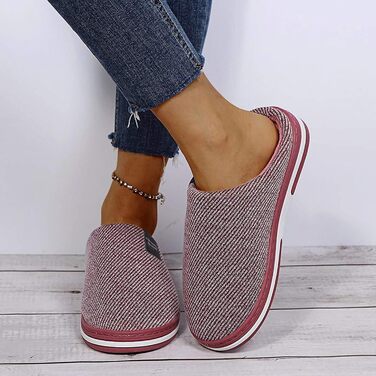 Теплі жіночі/чоловічі тапочки з плюшу та повсті, модель A01, колір водяний кавун, розмір 36 EU