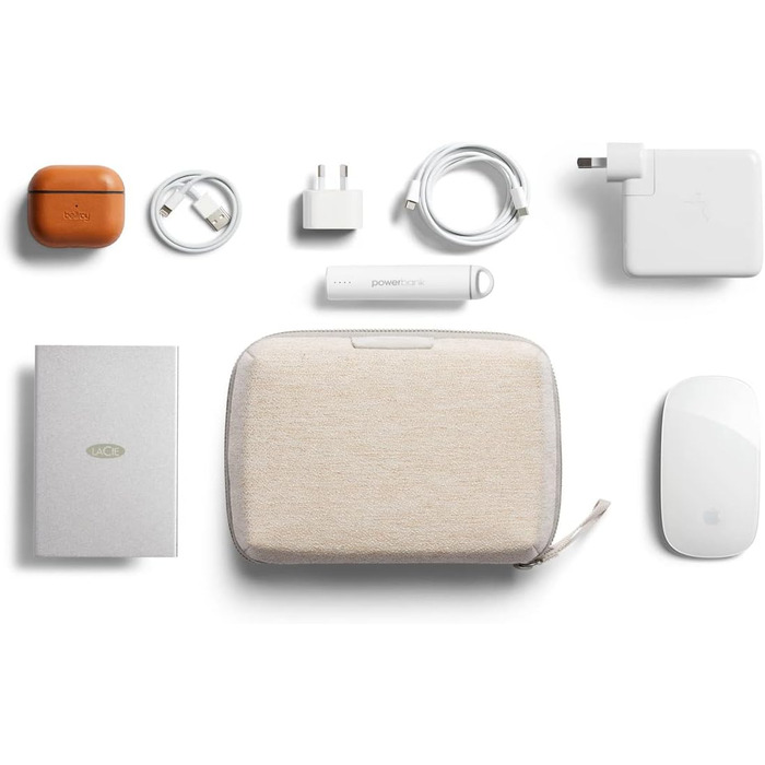 Органайзер Bellroy Tech Kit Compact для зарядних пристроїв, кабелів, миші, павербанку, USB-аксесуарів, Saltbush