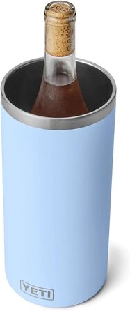 YETI Rambler Wine Chiller - Stainless Steel Insulated Wine Cooler (Big Sky Blue)