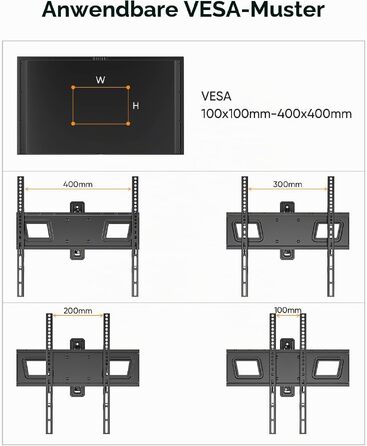 Настінний кронштейн для ТБ FORGING MOUNT 550мм для телевізорів 25-65 дюймів до 40кг, поворотний та нахильний з довгим плечем, VESA до 600x400 мм
