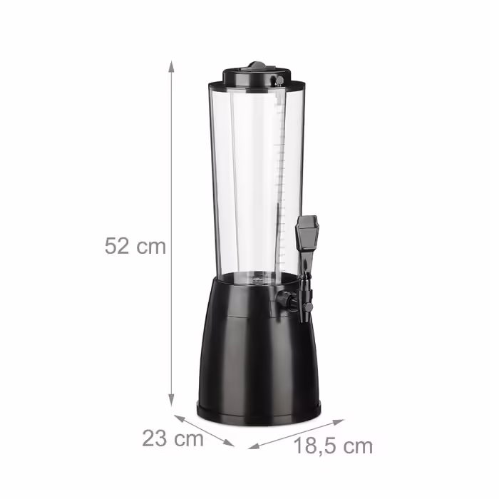 Relaxdays 2.5 l Beer Tower with Tap