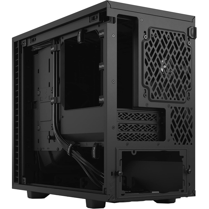 Корпус для ПК Fractal Design Define 7 Nano Black - Mini ITX, тиха система, скло, чорний