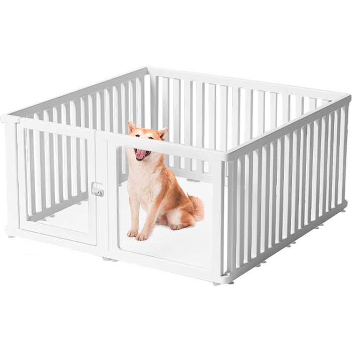 Клітка-вигул для собак та котів CEIEVER 126x126x60 см, біла