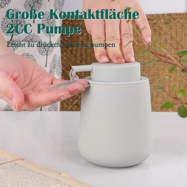 Дозатор для рідкого мила BosilunLife 350 мл, наповнюваний, великий насос, стильний, неслизький, BPA-free, для кухні та ванної кімнати