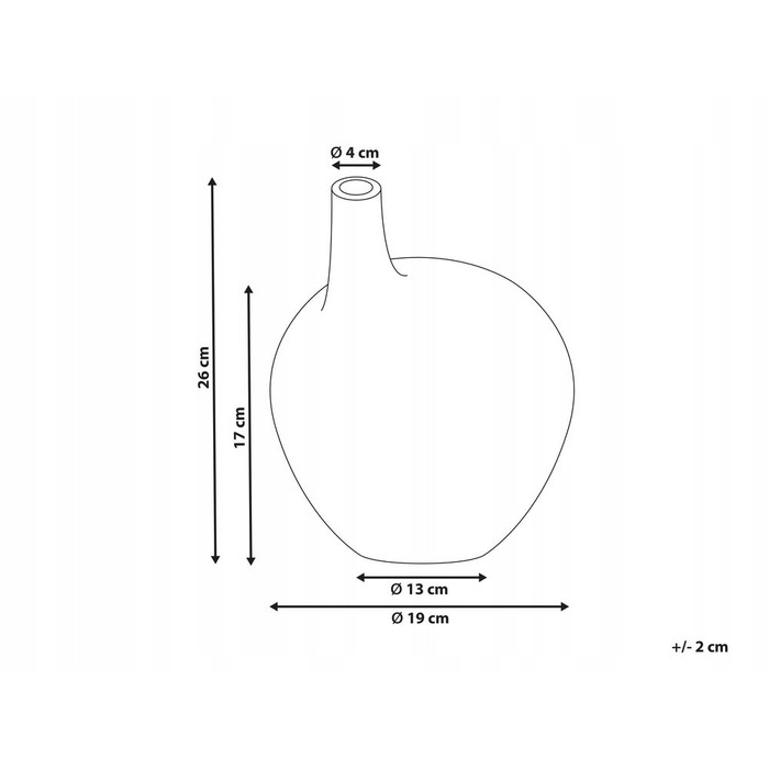 Декоративна керамічна ваза BENTONG, 26 см, блакитна