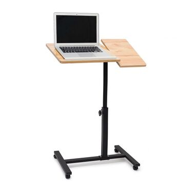 Relaxdays Adjustable Height Laptop Desk Wood