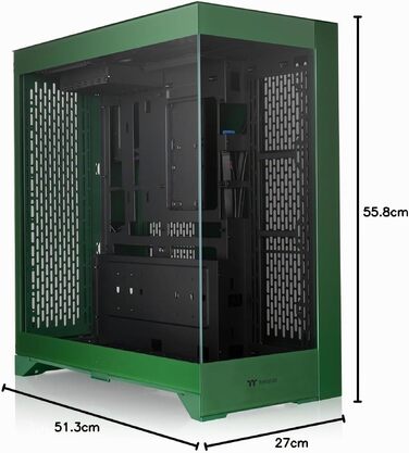 Корпус для ПК Thermaltake CTE E660 MX Racing Green, ATX/E-ATX, Dual-Chamber, загартоване скло, підтримка радіаторів до 420 мм, Racing Green