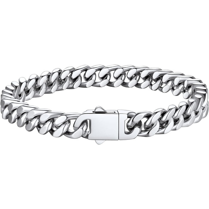 Чоловіча ланцюжок-панцир Miami Bestyle з подарунковою коробкою, 5/7/9/12.5 мм, 19/21/23 см, золото/чорний