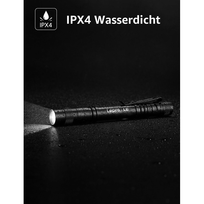 Ліхтарик LED Mini IPX4 Водостійкий, 3 режими, стік-ліхтарик для інспекції, роботи, ремонту (2 шт.), чорний