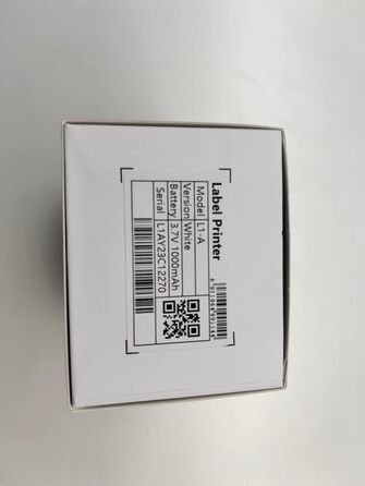 Makeid L1 Бездротовий етикет-принтер Bluetooth, портативний, для дому та офісу, друк 9–16 мм, швидкість 31 мм/с, білий, 203 DPI