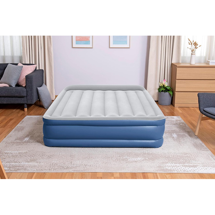 Надувний матрац Bestway TriTech Vento Double XL з електронасосом 203x152x46 см