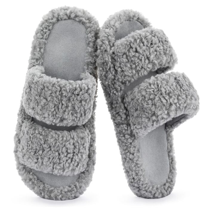 Жіночі м'які капці RockDove з ефектом пам'яті (Memory Foam), світло-сірі, розмір 38/39 EU