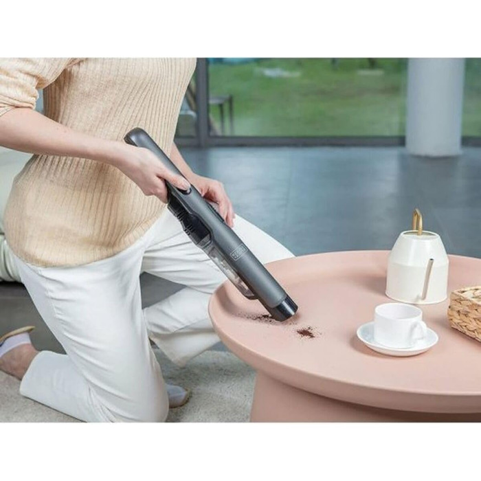 Пилосос ручний BLACK+DECKER Dustbuster Slim DVC320B21-QW 12V, акумуляторний, білий: компактний, потужний, з насадками
